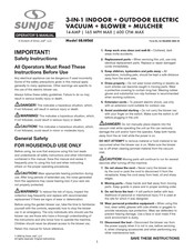 SNOWJOE sunjoe SBJ806E Operator's Manual