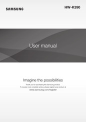 Samsung HW-K390 User Manual