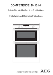 AEG COMPETENCE D4101-4 Installation And Operating Instructions Manual