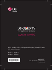 LG 55EG9109.AEU Owner's Manual