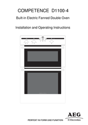 AEG Electrolux COMPETENCE D1100-4 Installation And Operating Instructions Manual