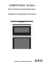 AEG COMPETENCE D2100-4-M Installation And Operating Instructions Manual