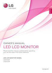 LG 22EA53R Owner's Manual