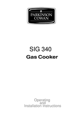 Parkinson Cowan SiG340WN2 Operating And Installation Instructions
