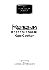 Parkinson Cowan Renowm RG60DLWN Operating And Installation Instructions