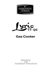 Parkinson Cowan LYRIC 55GS Operating And Installation Instructions