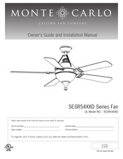 Monte Carlo Fan Company Essex 5ESR54ESD Owner's Manual And Installation Manual