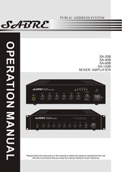 Sabre SA-40B Operation Manual