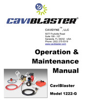 CAVIDYNE CaviBlaster 1222-G Operation & Maintenance Manual