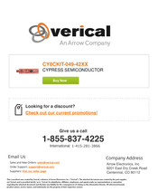 Arrow verical CYPRESS CY8CKIT-049-42 Series Kit Manual