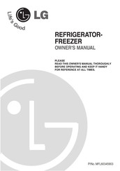 LG GR-V252SL Owner's Manual