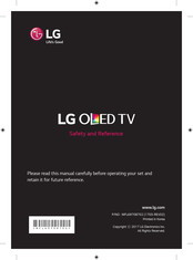 LG OLED65B7T.ATR Safety And Reference