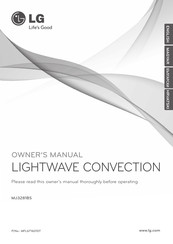 LG MJ3281BS Owner's Manual