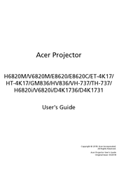 Acer H6820M User Manual