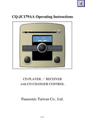 Panasonic CQ-JC179AA Operating Instructions Manual
