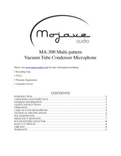 Mojave Audio MA-300 Manual
