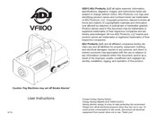 ADJ VF1100 User Instructions