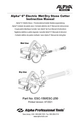 Alpha Professional Tools ESC-250 Instruction Manual