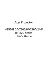 Acer HV750 Series User Manual