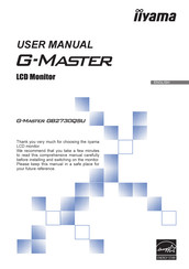 Iiyama G-Master GB2730QSU-B1 User Manual