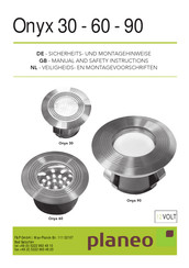 planeo Onyx90 Manual And Safety Instructions