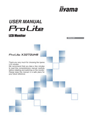 Iiyama ProLite X3272UHS User Manual