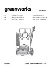 GreenWorks Tools GPW1800 Operator's Manual