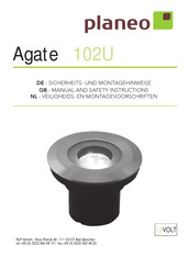 planeo 102U Manual And Safety Instructions