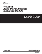 Texas Instruments TPA0142 User Manual