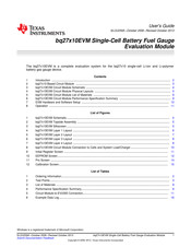 Texas Instruments bq27 10EVM Series User Manual