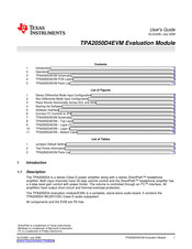 Texas Instruments TPA2050D4EVM User Manual