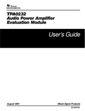 Texas Instruments TPA0232 User Manual