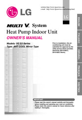 LG multi V LRNU24GS3R0 Owner's Manual