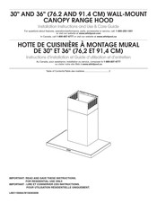 Whirlpool WVW57UC0FS Installation Instructions And Use & Care Manual