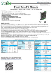 AutomationDirect Stride SIO-MB04RTDS Quick Start Manual