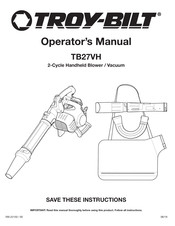 Troy-Bilt TB27VH Operator's Manual