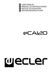Ecler eCA120 User Manual