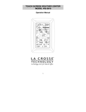 La Crosse Technology WS-3610U Operation Manual
