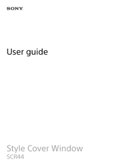 Sony SCR44 User Manual