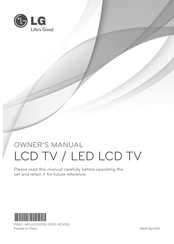 LG 32LK457C.ATI Owner's Manual