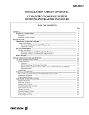 Ericsson C3 MAESTRO LBI-39101 Installation And Setup