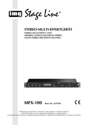 IMG STAGELINE MFX-100 Instruction Manual