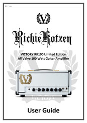 Richie Kotzen VICTORY RK100 Limited Edition User Manual