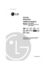 LG LHS-75TFW Owner's Manual