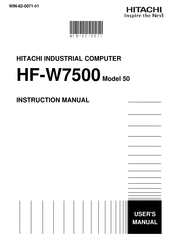 Hitachi HF-W7500 Instruction Manual