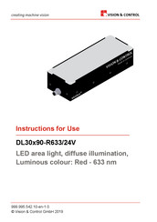 Vision & Control 1-21-700 Instructions For Use Manual