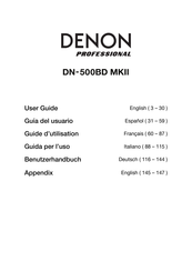 Denon Professional DN-500BDMK2 User Manual