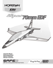 Horizon Hobby E-flite SAFE plug-N-Play Viper 70mm EDF Instruction Manual