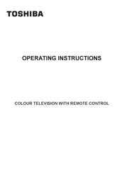 Toshiba 43L1665DA Operating Instructions Manual