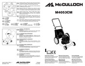McCulloch M4053CM Instruction Manual